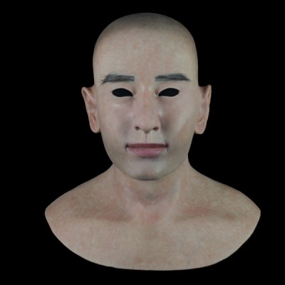 (SF-N12) Crossdress cosplay realistic human face silicone male full head mask fetish wear (SF-N12) Crossdress cosplay realistic human face silicone male full head mask fetish wear